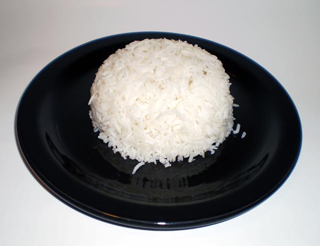 Basmati Rice on Plate